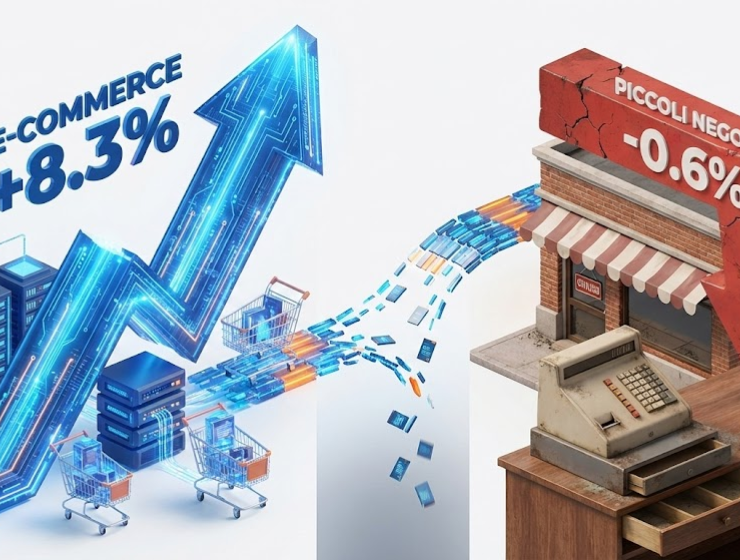 Istat: Novembre 2025 +8,3% per l'e-commerce