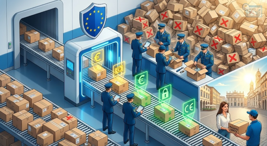Pacchi extra-ue controllati dalla dogana