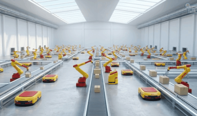rOBOT IN AZIONE IN dhl