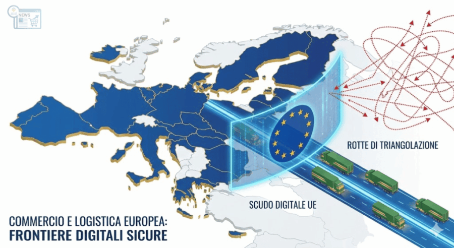 Scudo che blocca i pacchi extra-eu