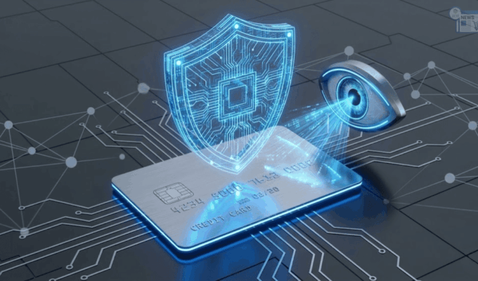 Un occhio che controlla il pagamento online