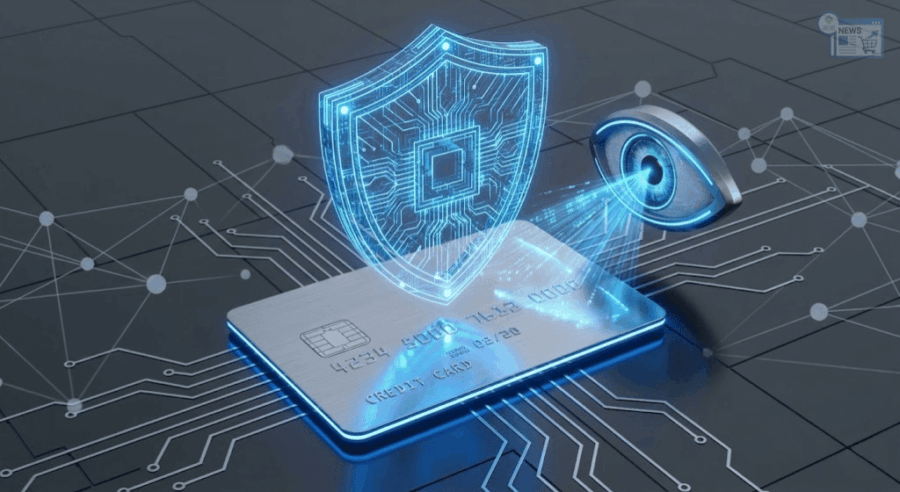 Un occhio che controlla il pagamento online