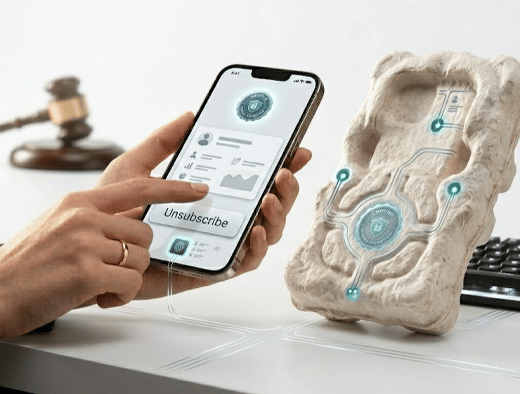 Esempio di packaging protettivo realizzato in fibra di micelio su misura per prodotti high-tech, simbolo di logistica sostenibile.