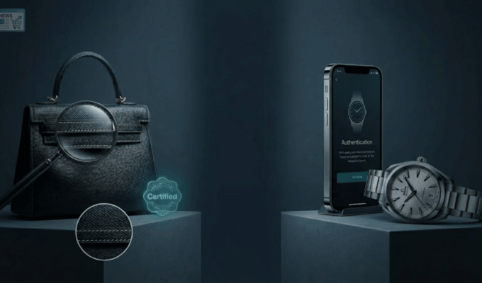 Prodotti di lusso e smartphone con sigillo di certificazione per il mercato del re-commerce e dell'usato