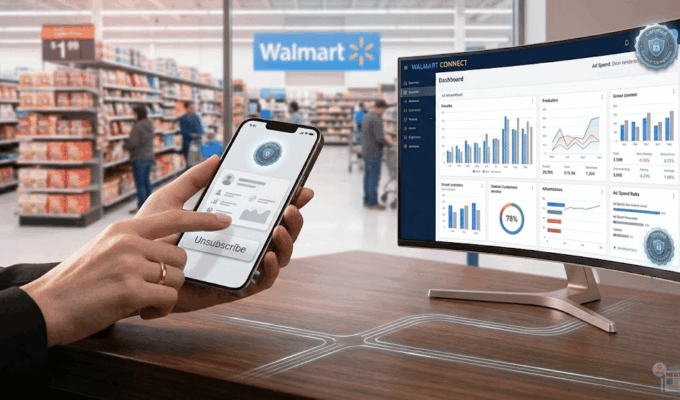Dashboard di Walmart Connect per la gestione delle campagne pubblicitarie internazionali