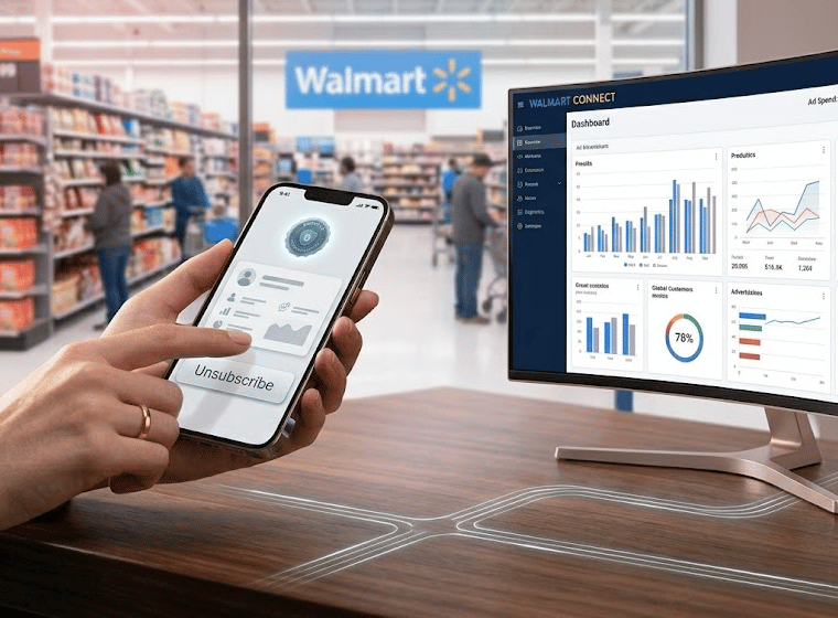 Dashboard di Walmart Connect per la gestione delle campagne pubblicitarie internazionali