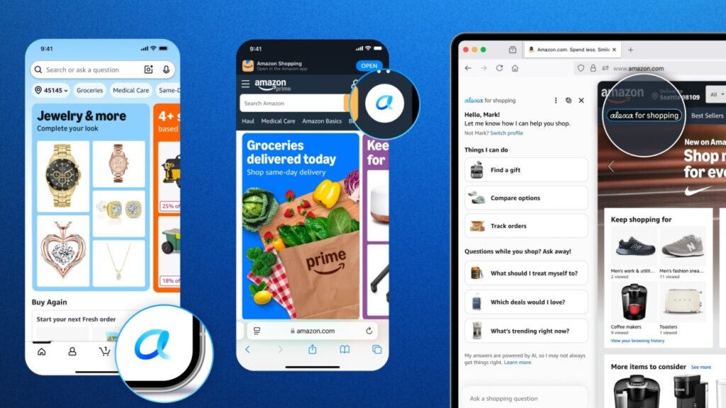 alexa shopping in azione